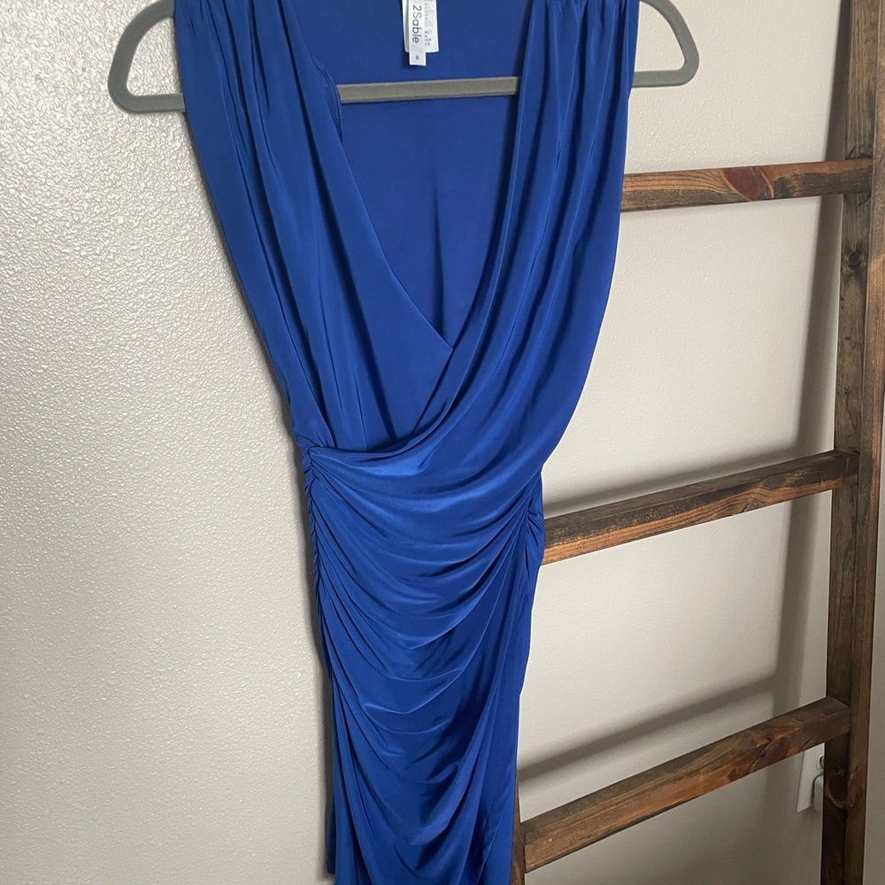 Fitted Royal blue dress